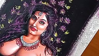 Erotic Art or Drawing Of Sexy Desi Indian Milf Woman called "Enchantress"