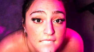 Hardcore Fucking Scenes with Blowjob Giving Brunettes