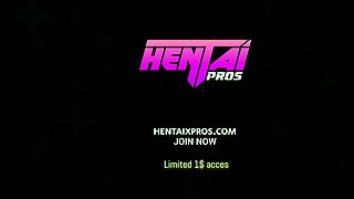 Hentai Squirting Pussy and Creampie Hot Sex