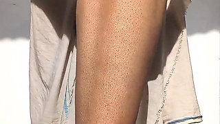 Youngest boy oil  penis massage