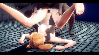 Hentai Uncensored 3D - Hardsex in a Public Toilet - Japanese Asian Manga Anime Film Game Porn