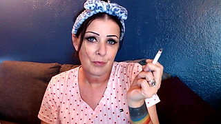 Lovely Woman Smoking with You