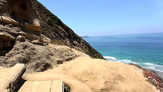 Shy Goth Exhibitionist - Beach Trek High Cut Gown