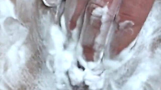 Watch Me Shave My Tight Pussy Close-up!