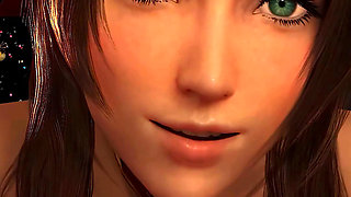 Aerith Xmas POV Cowgirl Ride - Final Fantasy 7 3D Animation