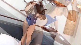 Sexy Curvy Busty PAWG In a Captain Cap Takes Massive BBC In Her Ass & Lets the Guy Pee In Her Mouth