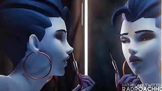 Widowmaker gets vendetta by pounding Tracer and leaving her coated in jizz