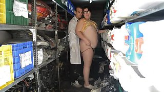 Naughty Fat Girl Claudia Marie Gets Fucked Hard in Workshop Store - Pussy & Tool Play