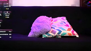 Red hair masturbates tight pussy with toys on webcam