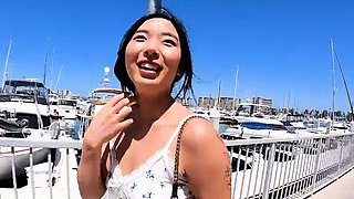 Elle Lee - Asian Elie Lee Shows Pussy In Public And Craves