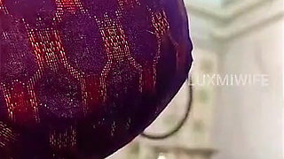 Sexy Cooking in Blouse Petticoat & Pussy Show