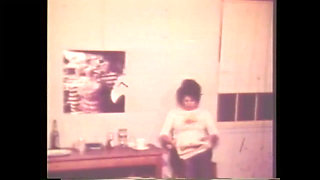 American Vintage Porn From the Seventies with a Brunette Getting Fucked by a Huge Monster Cock That She Can't Keep in Her Mouth