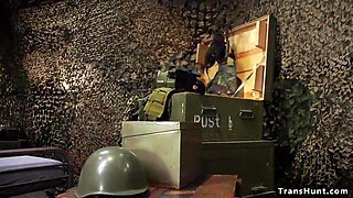 Military t-model bumfuck penetrates Cougar