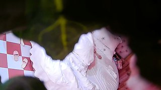 Horny fat arab housewife fingered on amateur hidden cam