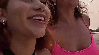 Wetting Jeans Together on a Barefoot Hike