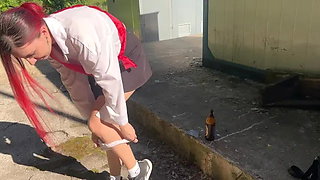 I Caught My Neighbor's Daughter, a Graduate, Drinking and Punished Her with a...