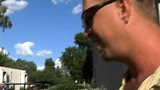 Amateur blonde ass fucked
