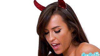 Tireless Kelsi's small tits video