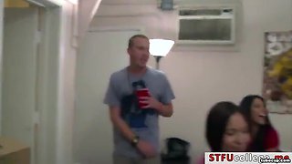 Horny College Chicks Receives A Fuck At The House Warming Party