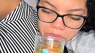 Feeding My Pregnant Slave Piss and Cum and Spit Complete