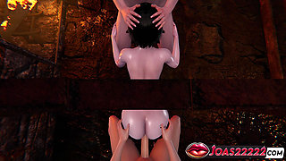 Alice Group Orgy 3D Hentai - Two Dicks Blowjob, Gloryhole and Lifting DP Creampie