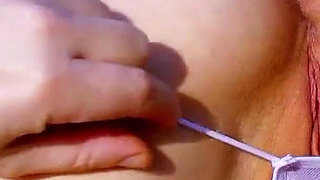 Farmer fucks skinny step daughter Pauline outdoor