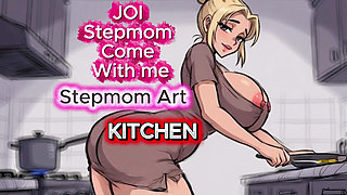 JOI Stepmom Naked, preparing breakfast- Come with me 100% You'll cum - Dirty Talk