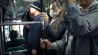 Gagged in bus