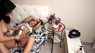 Amateur Brunette Anal Toy