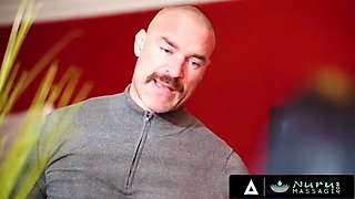 Steamy Nuru Massage Threesome with Naughty Couple and Sexy Masseuse