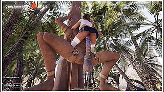 Laras Pussy Was Fucked By A Huge, Aroused Statue, But Now She Has To Test Her Anal Hole. Part 2