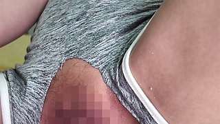Japanese Amateur School Girl, I Filmed Myself Trying a Textured Mat Alone... Kind of Soft and Shy.