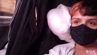 Naughty Girl Masturbating on the Travel Bus