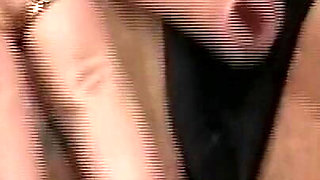 Latex MILF Fingered and Cock Licked in Sloppy Threesome