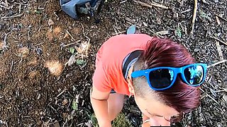 Quick BJ at Abandoned House Amateur Couple's Cumshot Advent