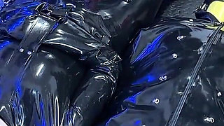 Mistressae Sessions with Princess Latex Rubber Doll: Gas Mask 69 Cock Sucking Experiment