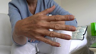 Classy Summer Mitts and Long Fingernails, Introduced by Chick Victoria Valente