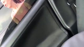 Redhead MILF Blowjob on Cafe Roof - Cumshot Facial & Handjob with Bigmax8inch