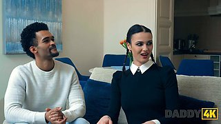 DADDY4K. SLUTTY WEDNESDAY IS CHEATING on her BF WITH BIG BLACK COCK