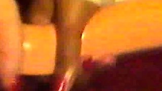 Amateur blonde and brunette lick each other