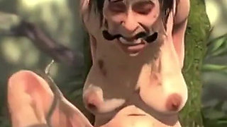 Old Granny Fruit Tree Bondage - Horny & Desperate for Anal