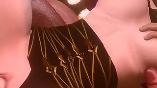 Kda Evelynn 5-on-1 Reverse Cowgirl DP: Sultry Big-booty Slut Craves Intense Hardcore Sex and Massive Cocks, Addicted to Cum