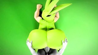 Foxy 3D Superwoman bounces up and down on a cock