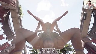 Rough anal, too much cum, cowgirl position