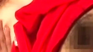 Busty Brunette MILF Secretary Gags Hard on Massive Toy