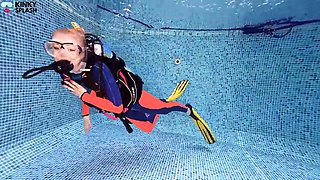 Lucy Laurens Underwater Lesbian Scuba Instructor POV Pussy Fuck Seduction