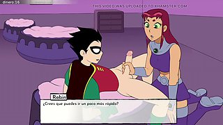 Starfire, cartoon fucking, hentai sex