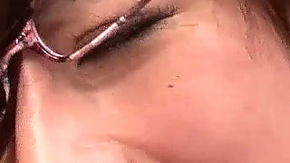 Asian teen made to squirt with toys at BDSM party