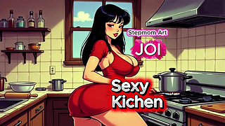 JOI Stepmom in Kitchen hot - Come with me 100% You'll cum - Dirty Talk