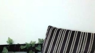 Small titted brunette teen fingering on the bed